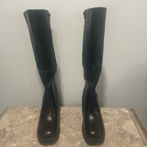 Athlefit Women’s Black Knee High Boots